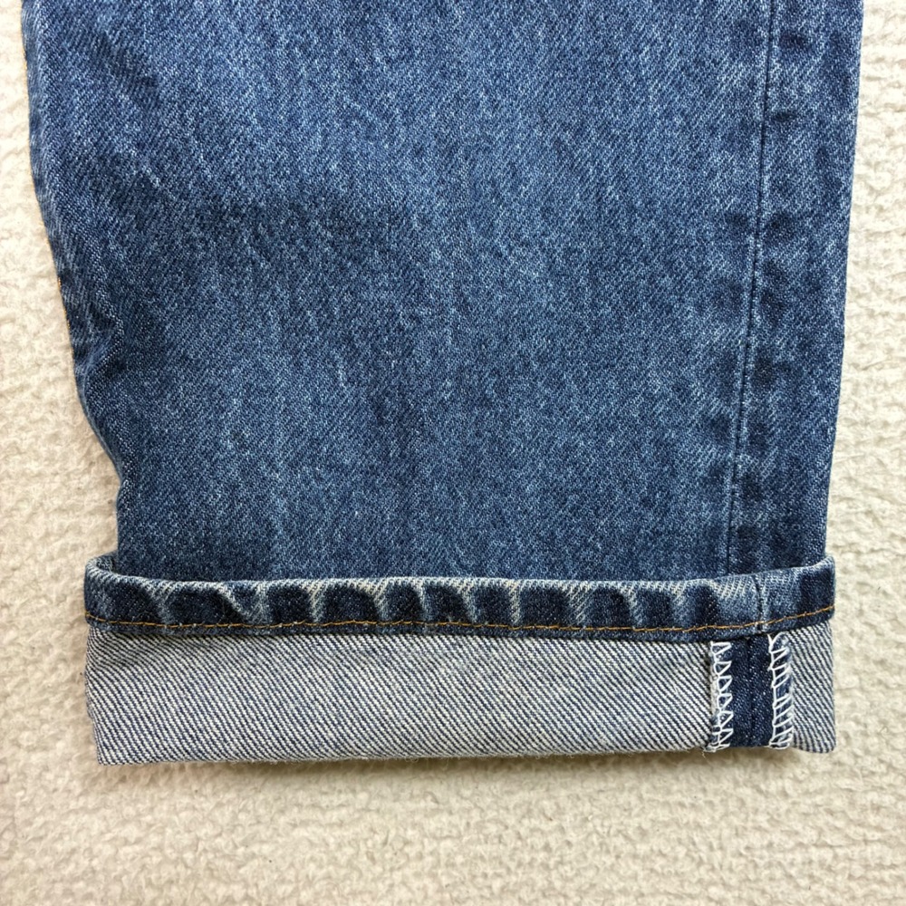 Vintage Levis 505 0217 Selvedge Jeans Men 33x33 Blue Straight Denim USA Made 80s - Picture 2 of 10
